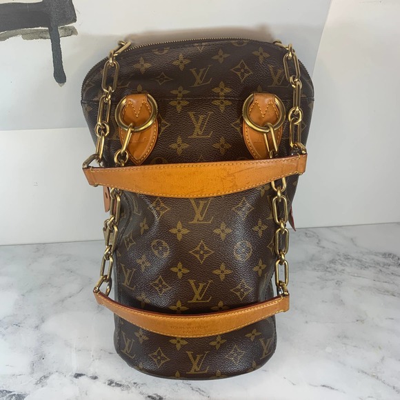 ❌❌LOUIS VUITTON Iconoclasts Bag Baby Punching Karl Lagerfeld Gold Chain Monogram - Picture 4 of 16